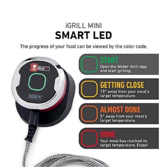 Weber iGrill Mini Digital Bluetooth Enabled Grill/Meat Thermometer - Picture 2 of 4